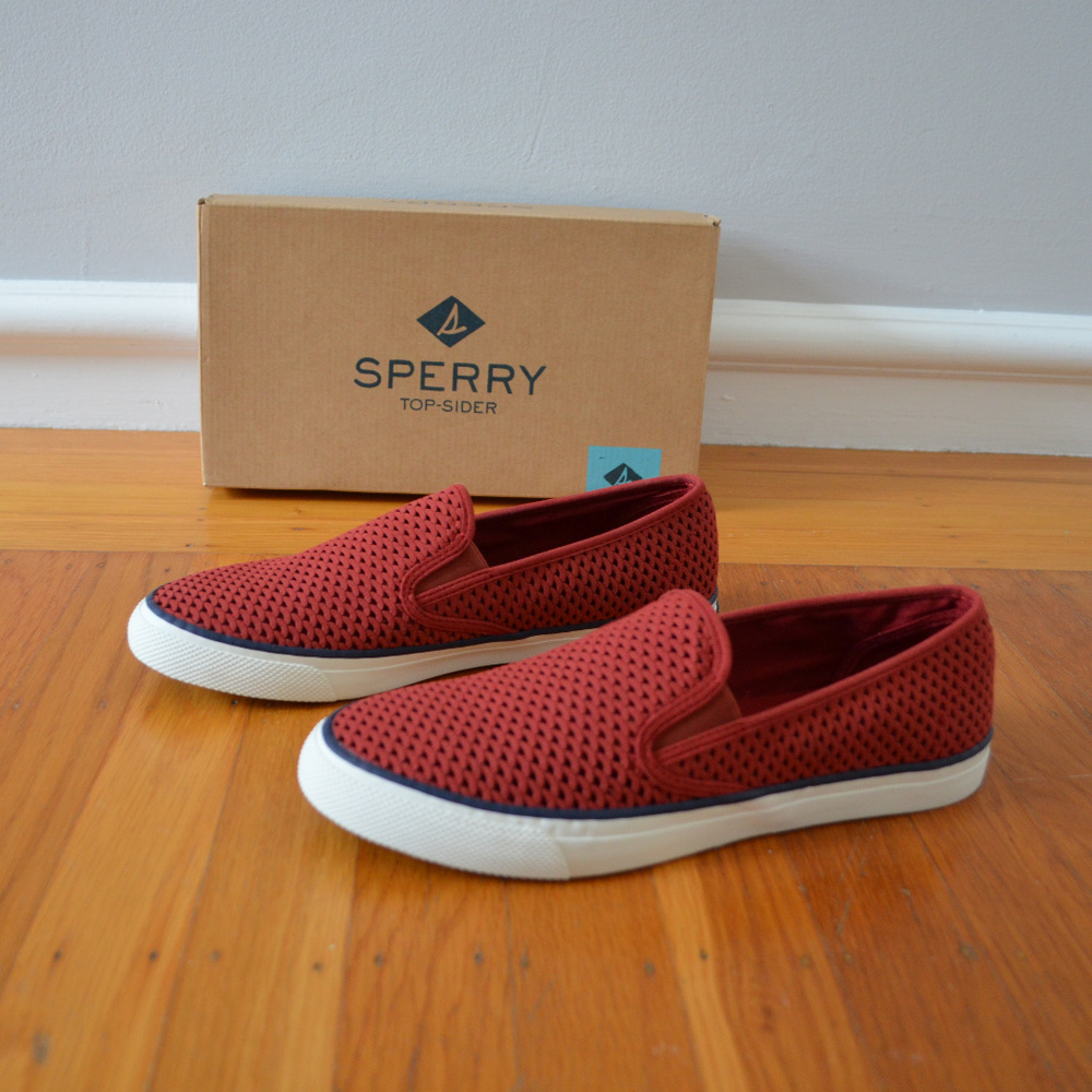 🆕 SPERRY TOP-SIDER Perforated Slip On Shoes - Picture 3 of 8
